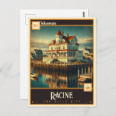 Racine, Wisconsin |  Briefkaart (Voorkant / Achterkant)