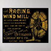RACINE WISCONSIN WINDMILL WINSHIP MFG CO 1889 POSTER (Voorkant)