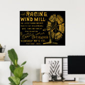 RACINE WISCONSIN WINDMILL WINSHIP MFG CO 1889 POSTER (Thuiskantoor)