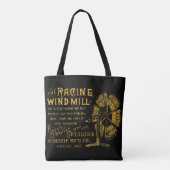 RACINE WISCONSIN WINDMILL WINSHIP MFG CO 1889 TOTE BAG (Achterkant)