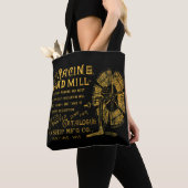 RACINE WISCONSIN WINDMILL WINSHIP MFG CO 1889 TOTE BAG (Dichtbij)