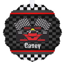 Racing auto ontwerp papier Ornament Kaart