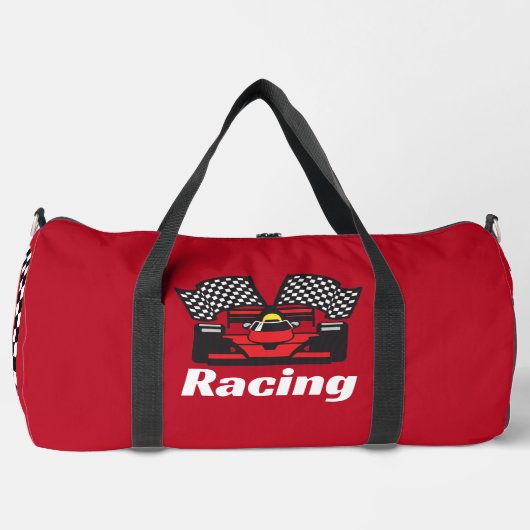 Racing auto's ontwerp duffel tas (Voorkant)