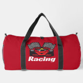 Racing auto's ontwerp duffel tas (Achterkant)