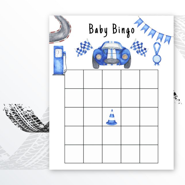Racing Baby shower bingo spel (Creator heeft geüpload)