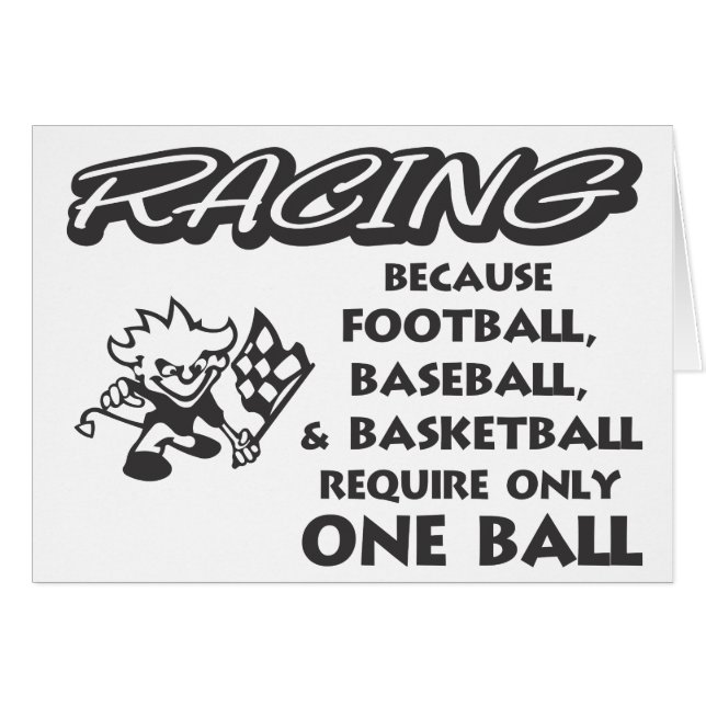 RACING BECAUSE (Voorkant Horizontaal)