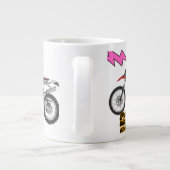 Racing Bike Art Grote Koffiekop (Achterkant)