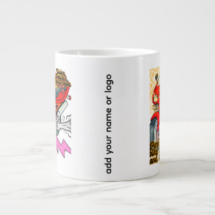 Racing Bike Art Snelheid Grote Koffiekop