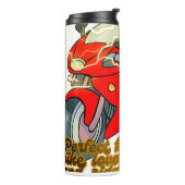 Racing Bike Art snelheid Thermosbeker (Gedraaid links)
