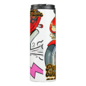 Racing Bike Art snelheid Thermosbeker (Achterkant)