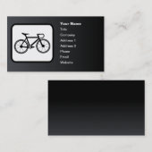 Racing Bike Logo Black Visitekaartje (Voorkant / Achterkant)