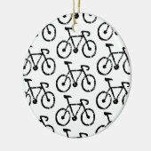 Racing Bike Print Keramisch Ornament (Links)