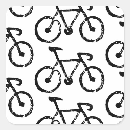 Racing Bike Print Sticker (Voorkant)