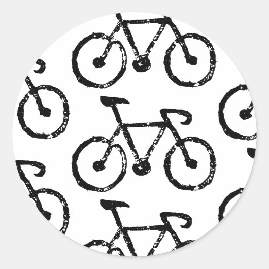 Racing Bike Print Sticker (Voorkant)