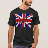 Racing Bike Union Jack T-shirt (Voorkant)