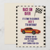 Racing Birthday  Kaart (Voorkant / Achterkant)