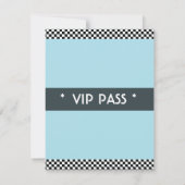 Racing Birthday Theme Party Kaart (Achterkant)