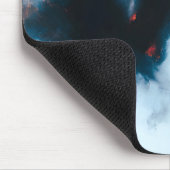  Racing Black Horse Portrait Minimalist Muismat (Hoek)