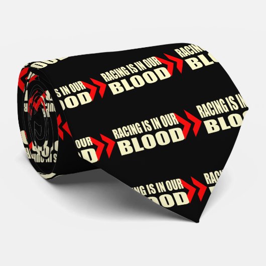 Racing Bloed Stropdas (Opgerold)