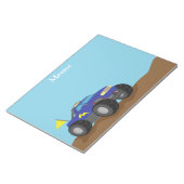 Racing Blue Monster Truck, voor jongens Notitieblok (Schuin)