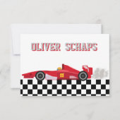 Racing Boys Dank u Nota Bedankkaart (Voorkant)