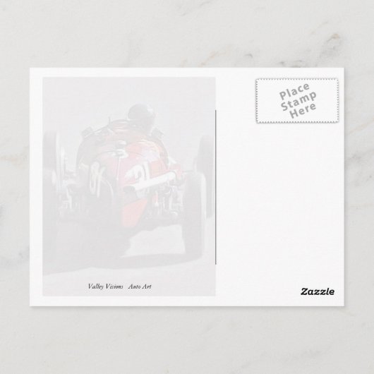 Racing Briefkaart (Achterkant)