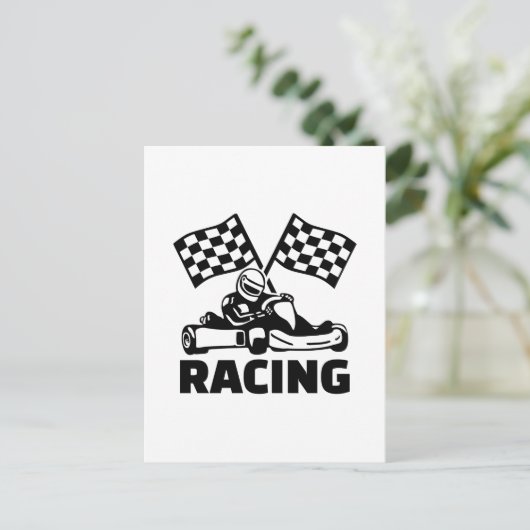 Racing Briefkaart (Staand voorkant)