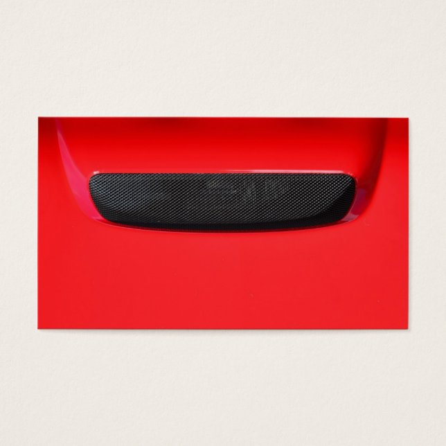 Racing Car Air Vent Visitekaartjes (Voorkant)