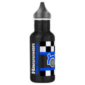 Racing car blue flag kinder full-name drink waterfles (Links)