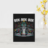 Racing Car Box Box Radio Oproep Fun Christmas TR Kaart (Gele Bloem)