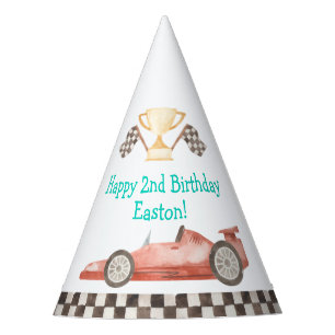 Racing Car Boy Birthday Party Pet Feesthoedjes