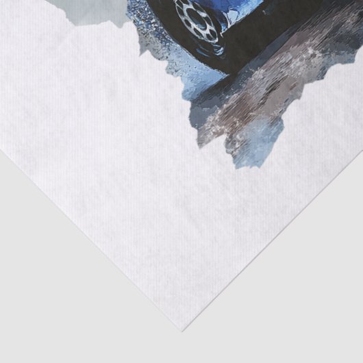 Racing Car Decoupage Tissuepapier (Detail)