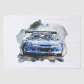 Racing Car Decoupage Tissuepapier (Voorkant)