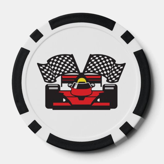 Racing Car Design Poker Chips (Achterkant)