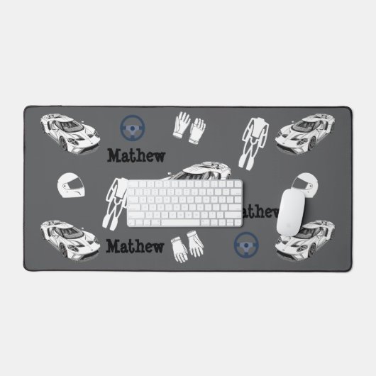 Racing car Desk Mat (Keyboard & Muis)