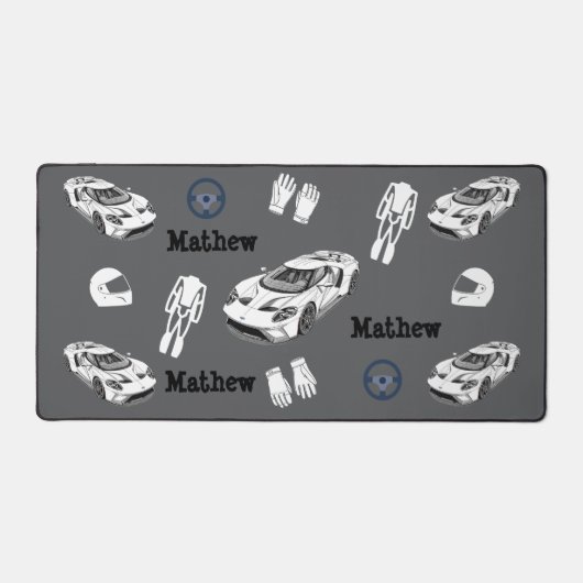 Racing car Desk Mat (Voorkant)