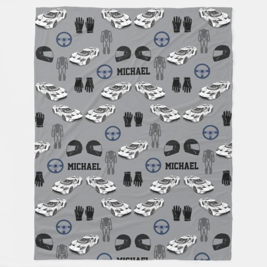 Racing car Fleece Blanket Deken (Voorkant)