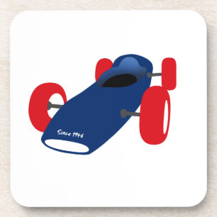 Racing Car-illustratie op t-shirts Bier Onderzetter