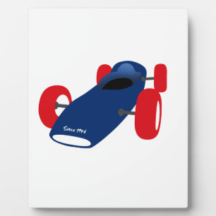 Racing Car-illustratie op t-shirts Fotoplaat