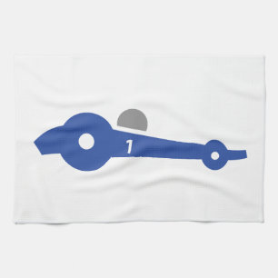 Racing car illustration print op t-shirts theedoek