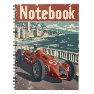  Racing Car Monaco Spiral Photo Notitieboek