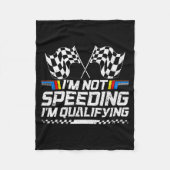Racing Car Not Speeding Im Qualifying Race Men Kid Fleece Deken (Voorkant)