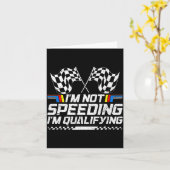 Racing Car Not Speeding Im Qualifying Race Men Kid Kaart (Gele Bloem)