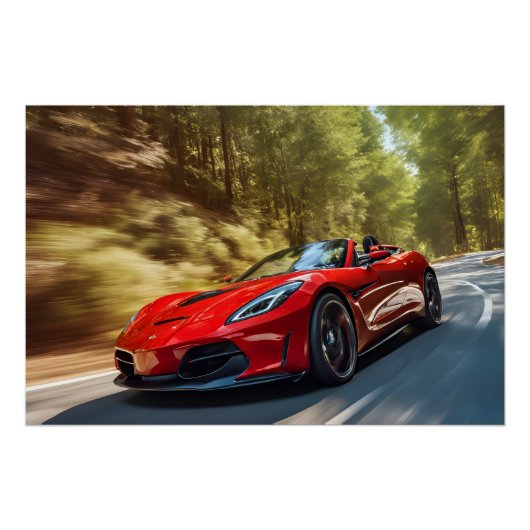 RACING CAR POSTER (Voorkant)