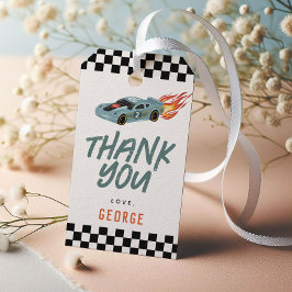 Racing Car Two Fast Kids Birthday Favor Cadeaulabel
