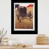 Racing Car Vintage Poster uit 1920 (Keuken)