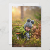 Racing Cars Racetrack Baby Boy Dedication Photo Kaart (Achterkant)