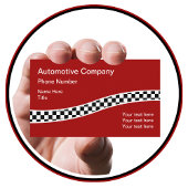 Racing Checkered Flag Achtergrond Automotive Desig Visitekaartje