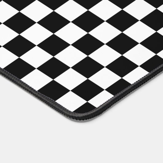 Racing Checkered Winners Flag Black en White Bureaumat (Hoek)