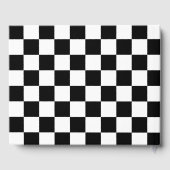 Racing Checkered Winners Flag Black en White Gastenboek (Achterkant)